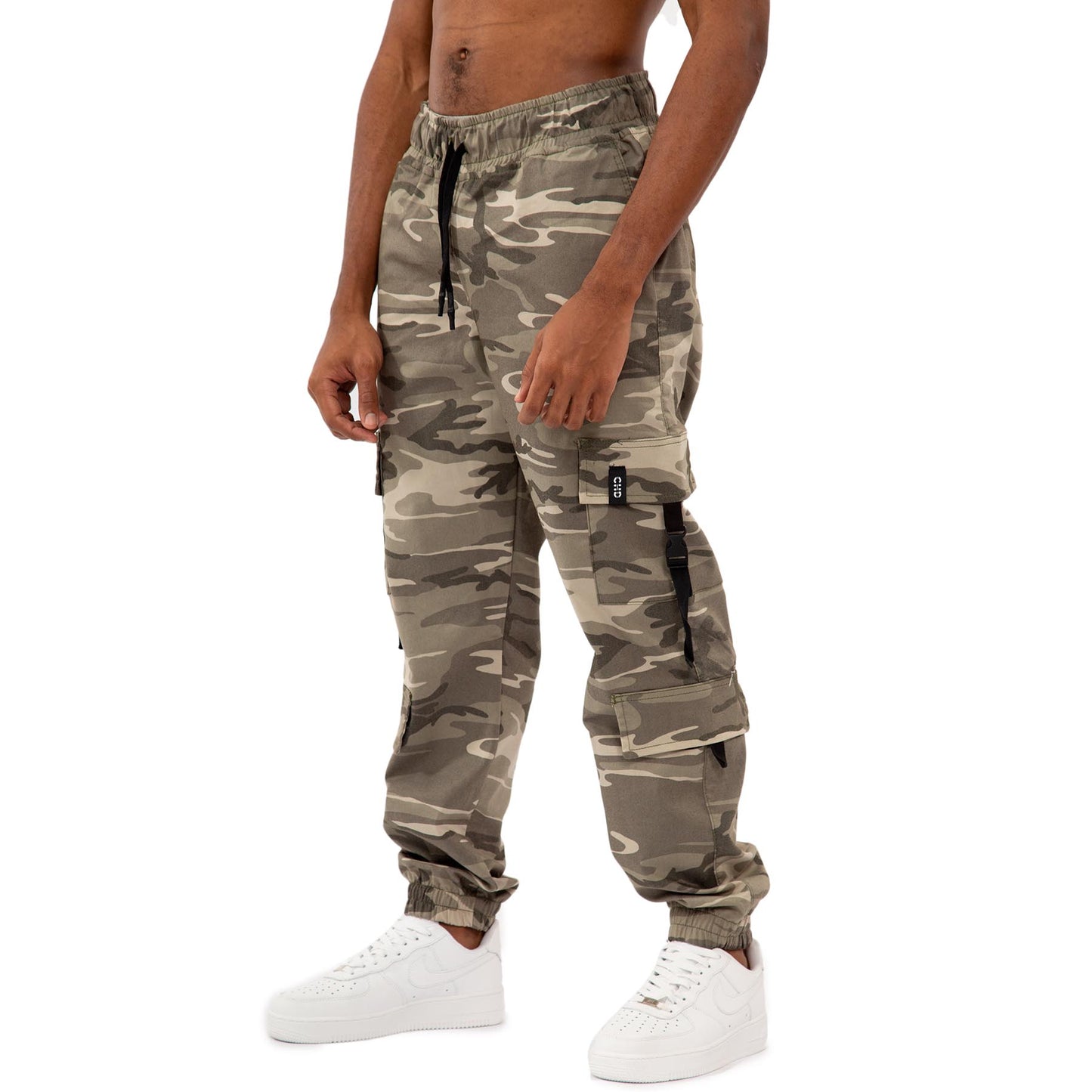 Wild cammo Double Cargo Pants Unisex color: VERDE 8120