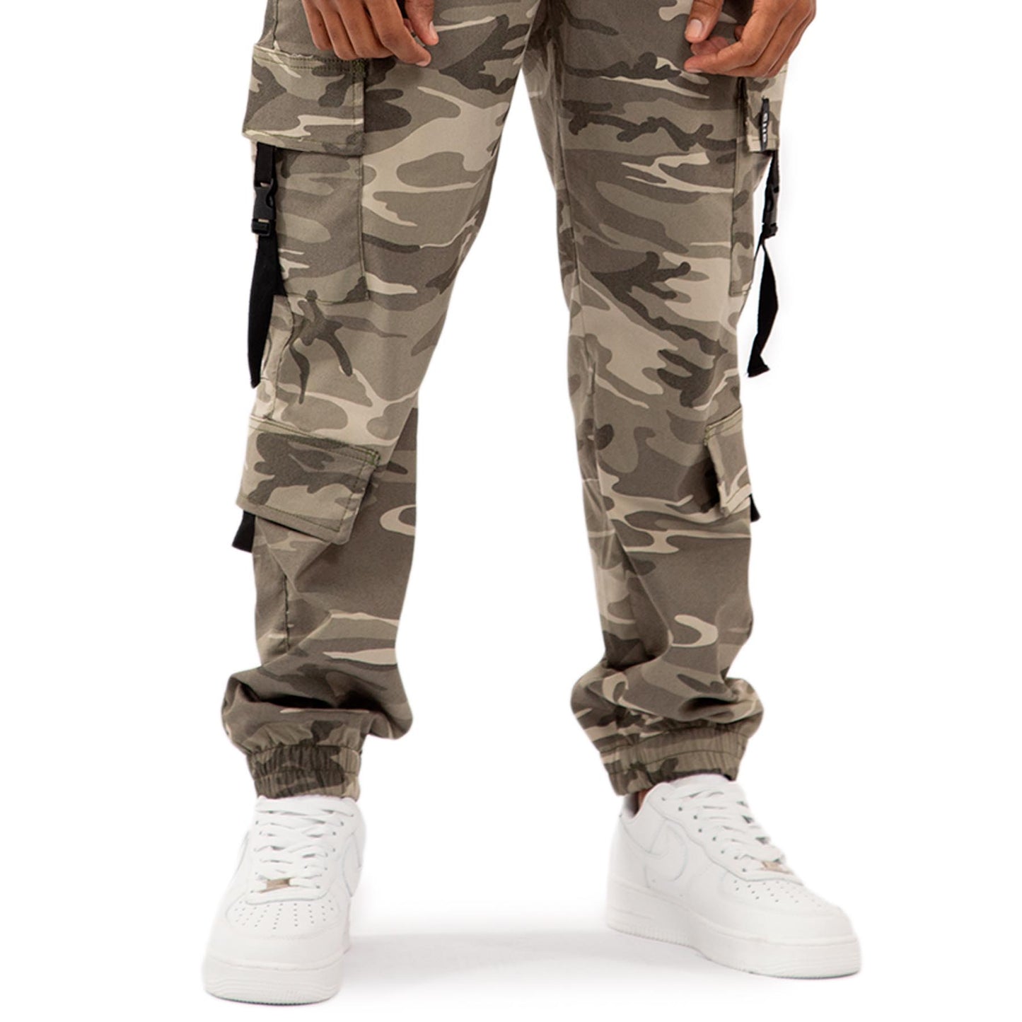 Wild cammo Double Cargo Pants Unisex color: VERDE 8120