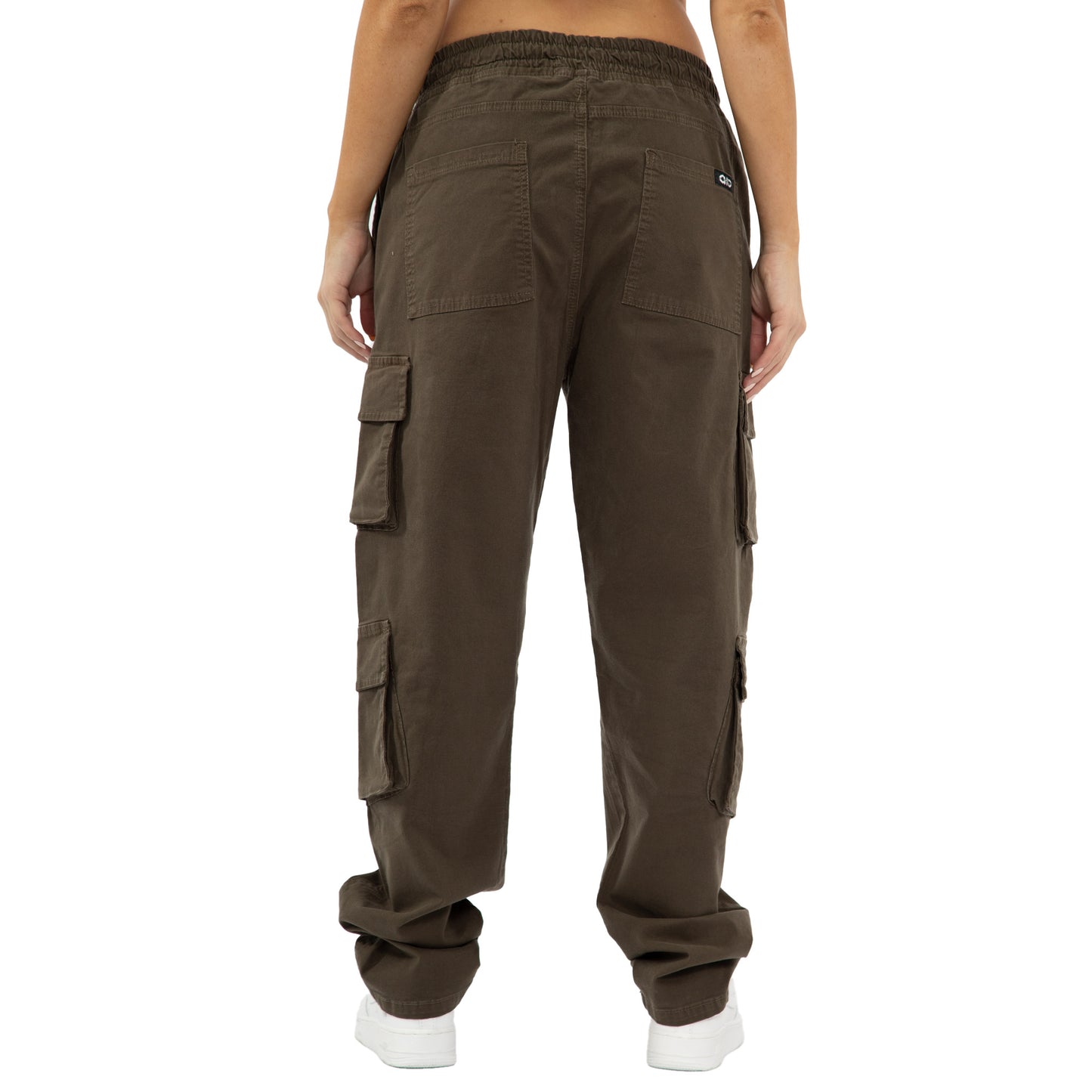 Wild Bellows doble Cargo pants bota recta mujer - Café 8007