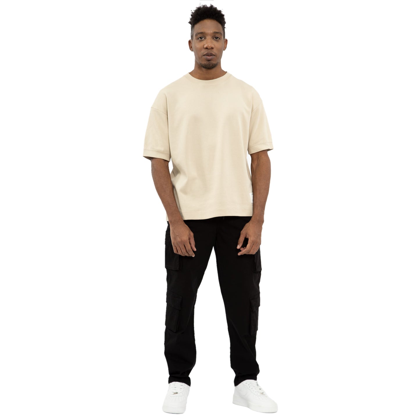 Wild Bellows doble Cargo pants bota recta - Negro 8007
