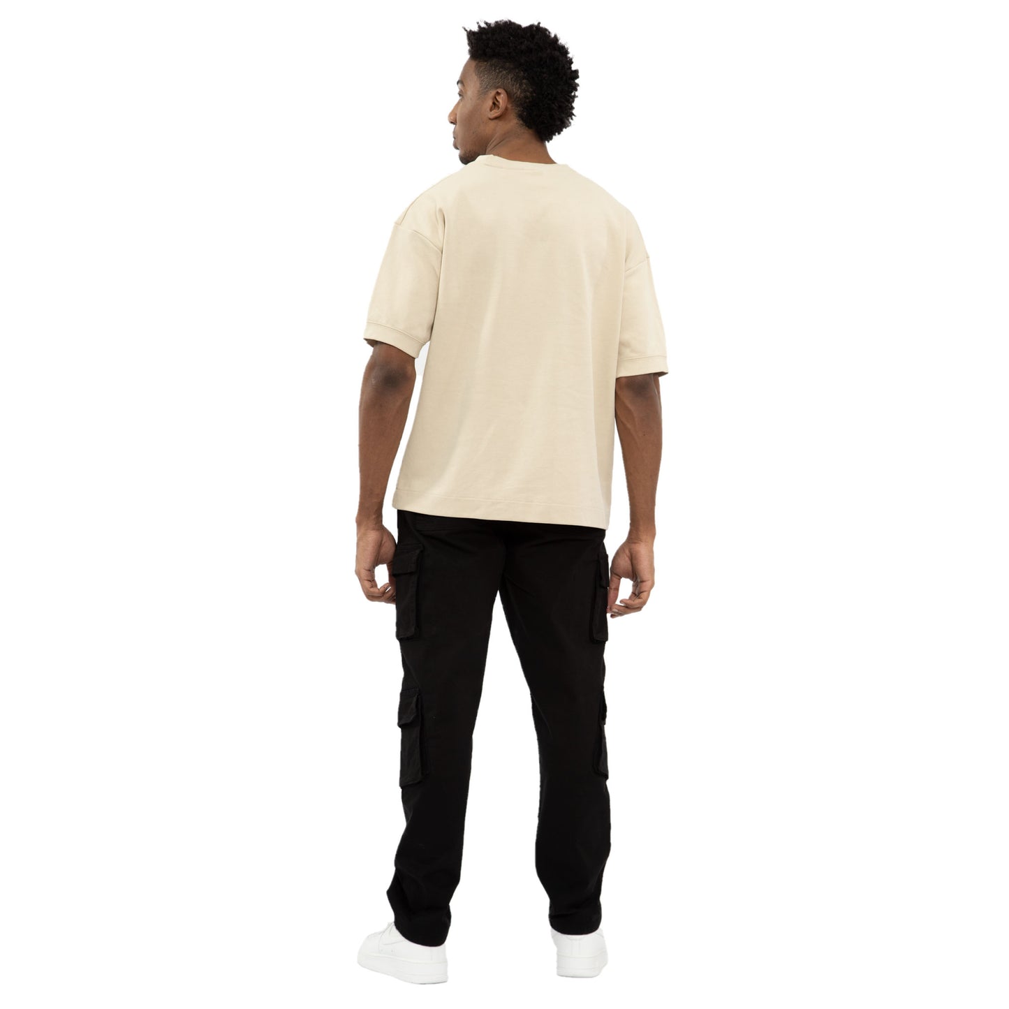 Wild Bellows doble Cargo pants bota recta - Negro 8007