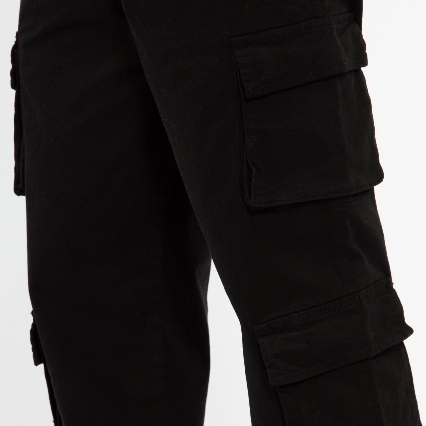 Wild Bellows doble Cargo pants bota recta - Negro 8007