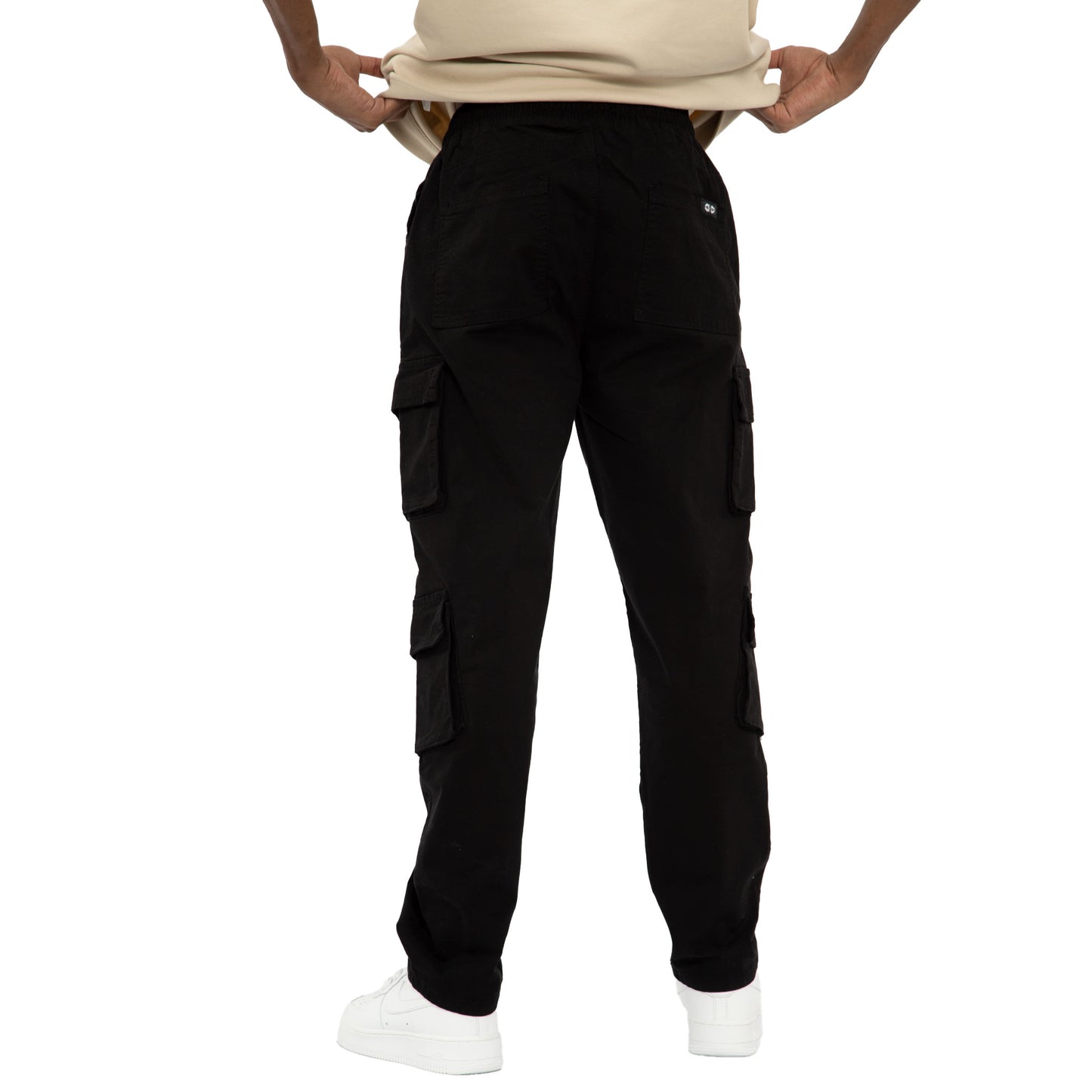 Wild Bellows doble Cargo pants bota recta - Negro 8007