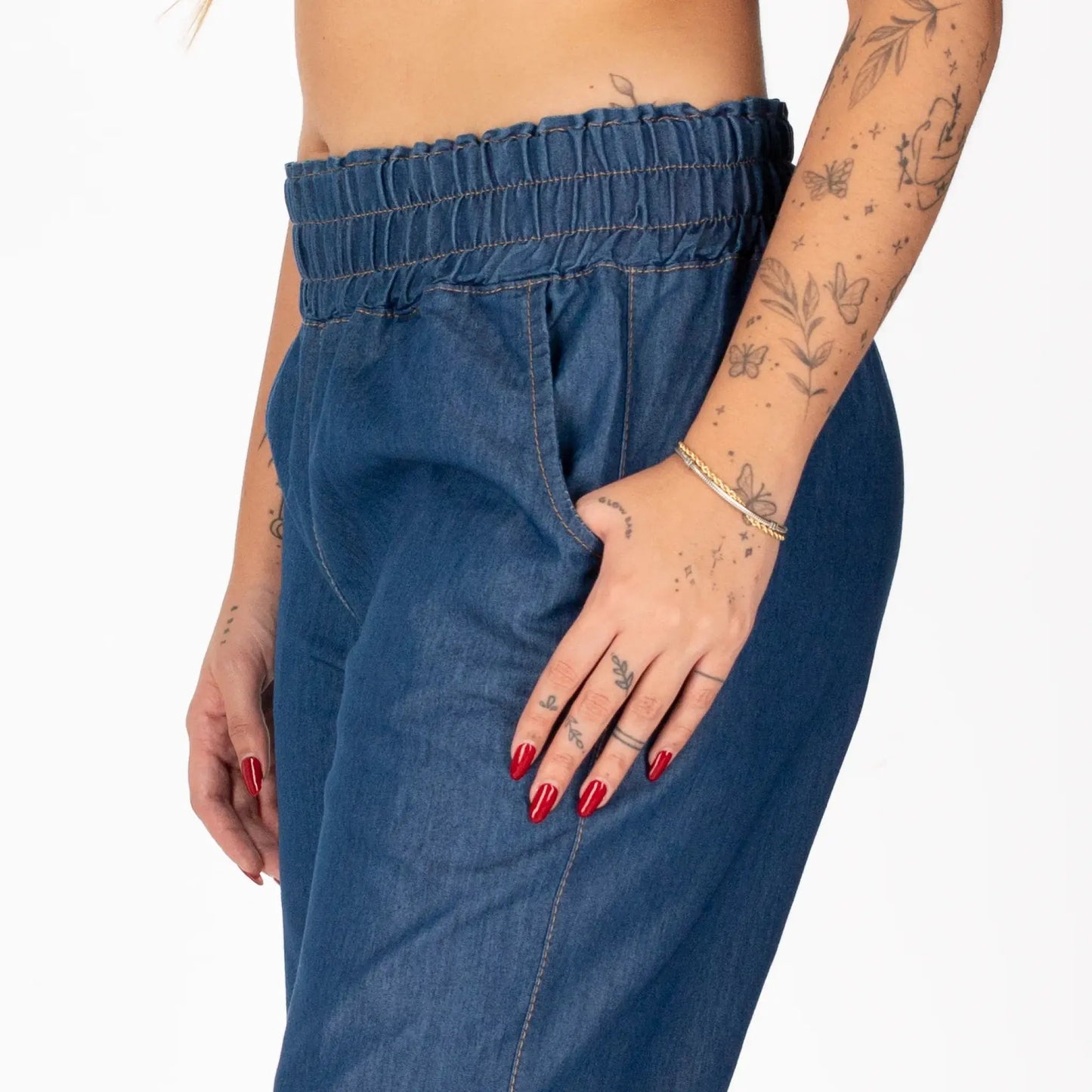 Pantalon Chambray - Azul 1939