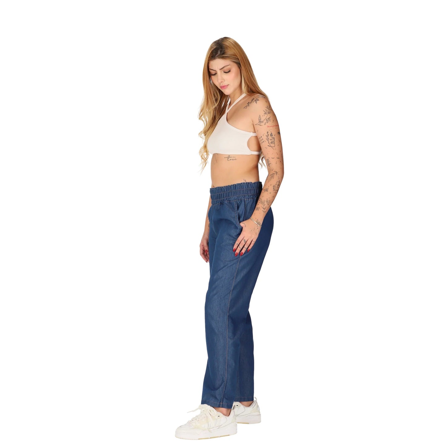 Pantalon Chambray - Azul 1939