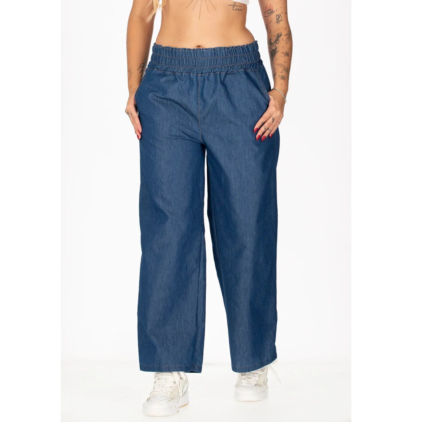 Pantalon Chambray - Azul 1939
