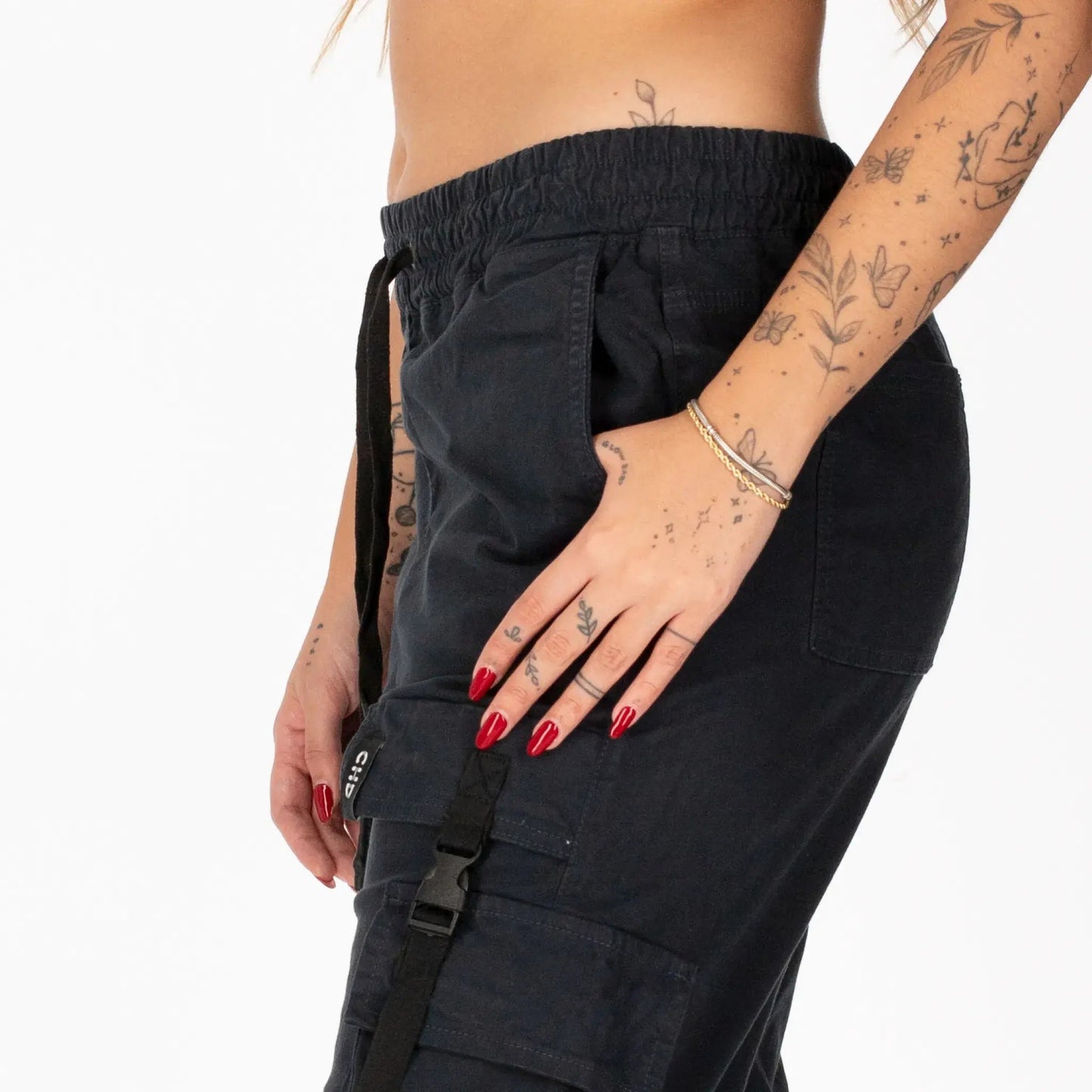 Petrol Blue Cargo Pants- Azul Petroleo