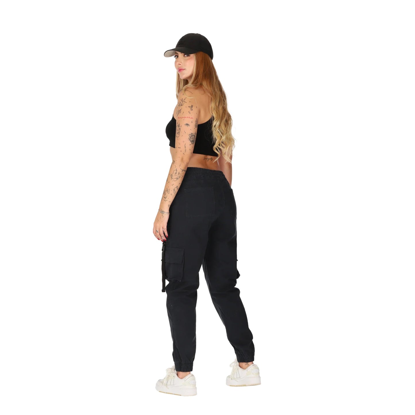 Petrol Blue Cargo Pants- Azul Petroleo