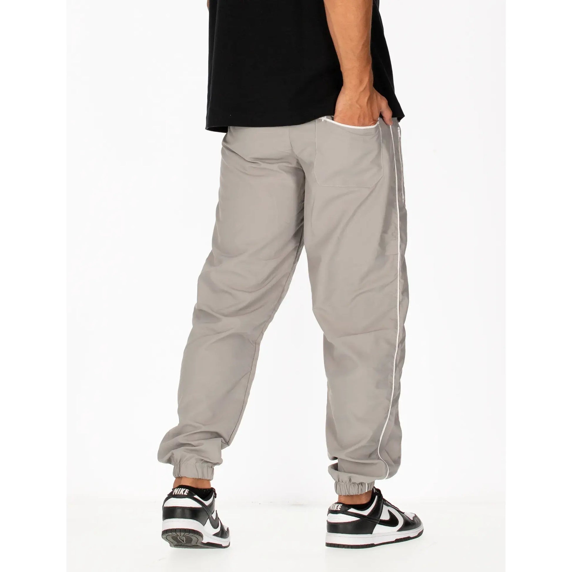Soft Gray Jogger Zipper Pants - Gris Claro 7608