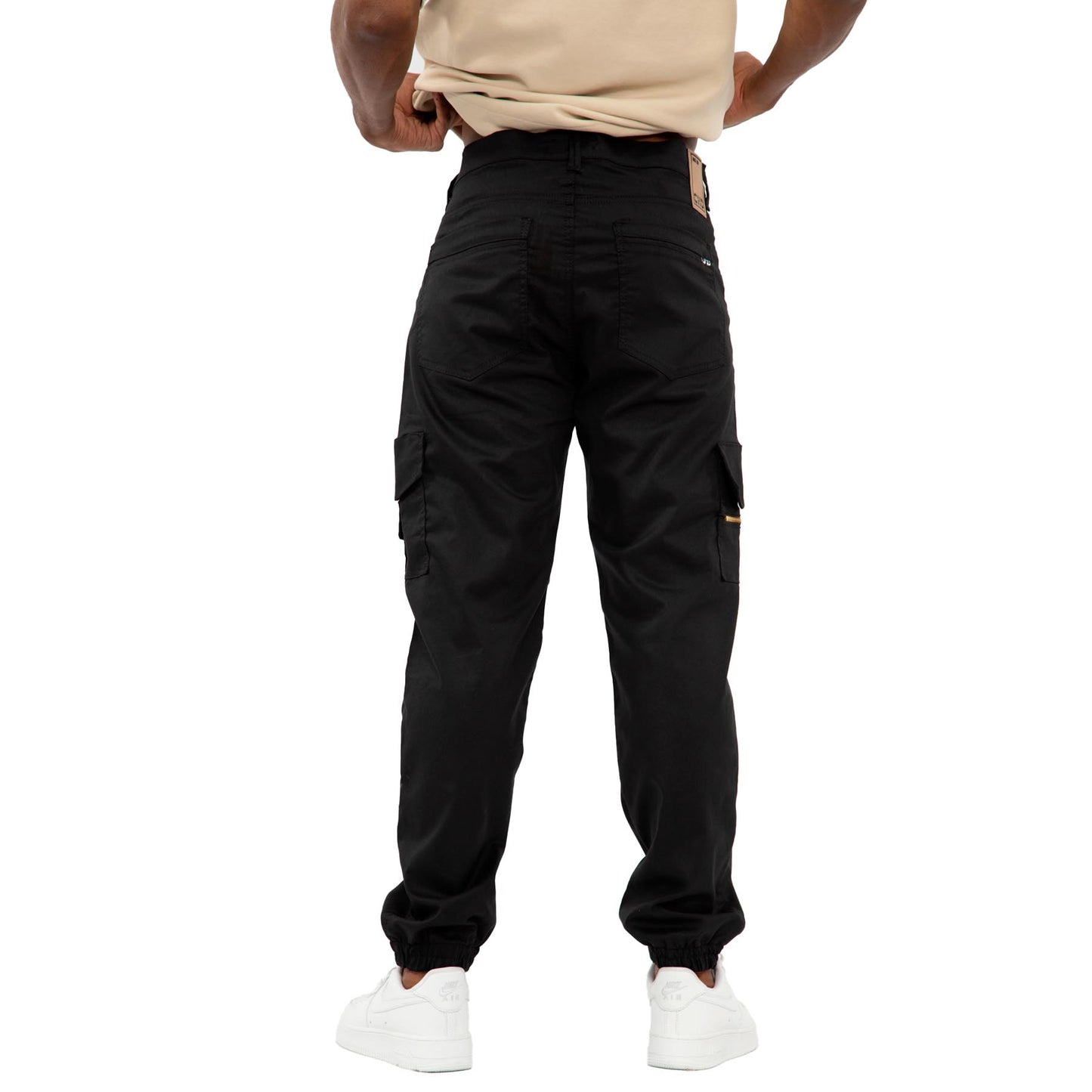 Middle zipper cargo pants - BLACK 8166 ml