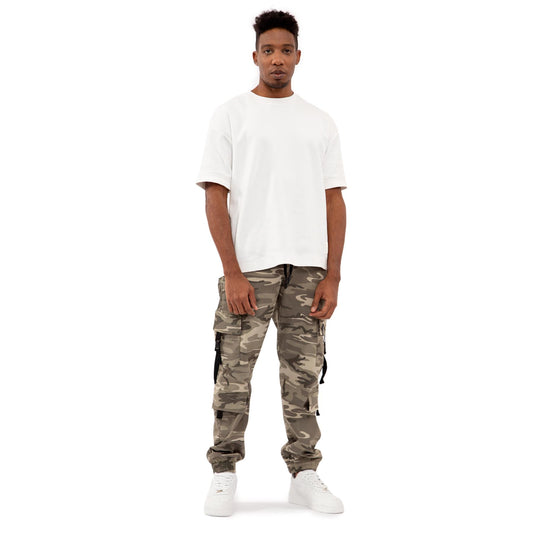 Wild cammo Double Cargo Pants Unisex color: VERDE 8120