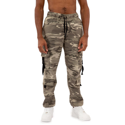 Wild cammo Double Cargo Pants Unisex color: VERDE 8120