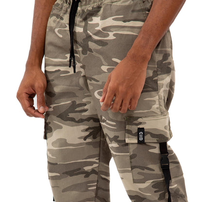 Wild cammo Double Cargo Pants Unisex color: VERDE 8120