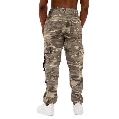 Wild cammo Double Cargo Pants Unisex color: VERDE 8120