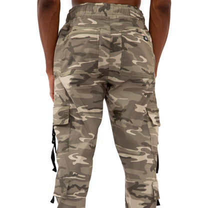 Wild cammo Double Cargo Pants Unisex color: VERDE 8120