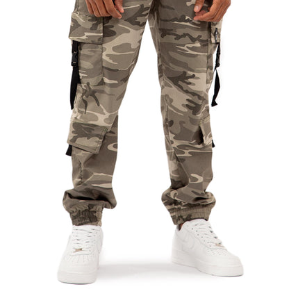 Wild cammo Double Cargo Pants Unisex color: VERDE 8120