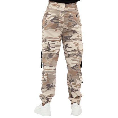 Wild cammo Double Cargo Pants Unisex color: KAKHI 8120