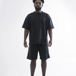 Basics Texture t-shirt - 8306 BLACK