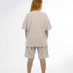 Basics Texture t-shirt - 8306 SAND