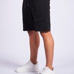 BERMUDA CARPINTERO CARGO NEGRO - CORD & CO