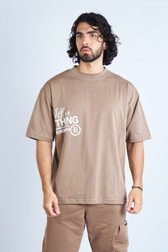 CAMISETA OVERSIZE CAQUI [DROP 0:0]