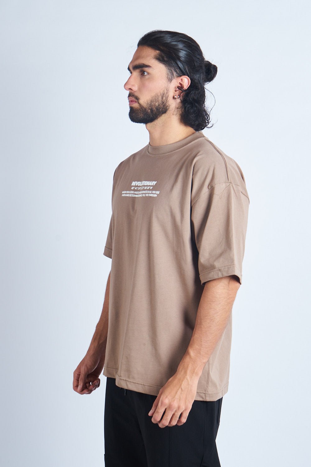 CAMISETA OVERSIZE CAQUI [DROP 0:0]