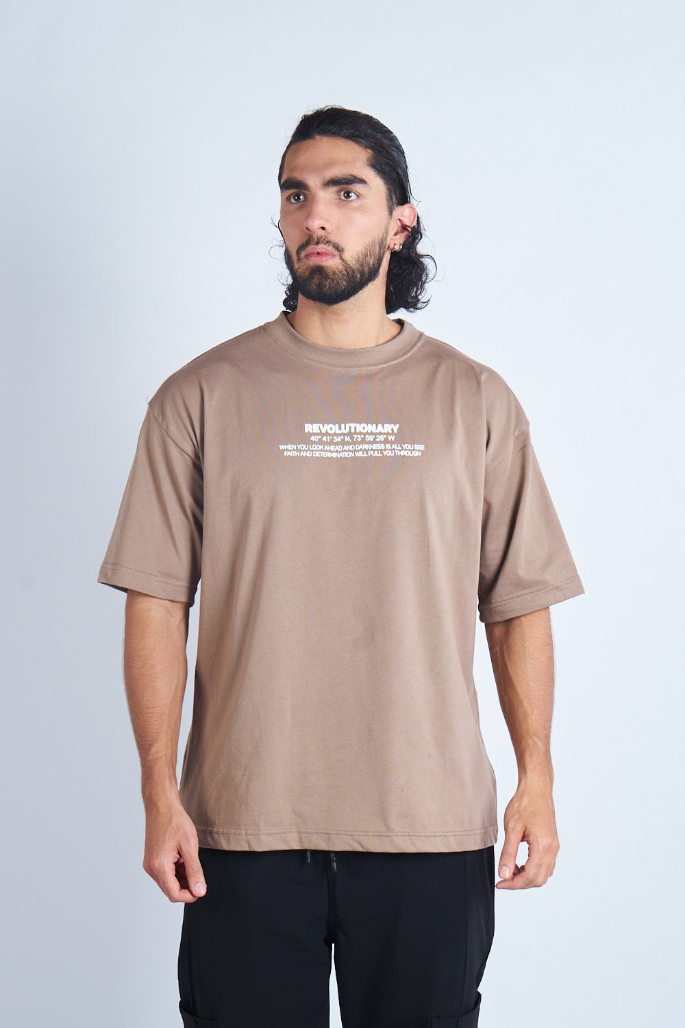 CAMISETA OVERSIZE CAQUI [DROP 0:0]