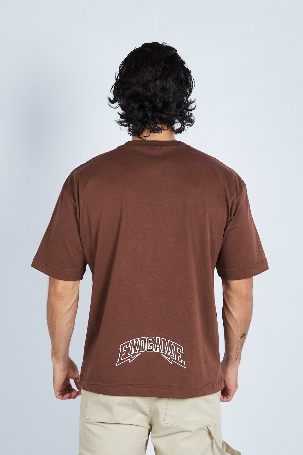 Camiseta oversize estampada