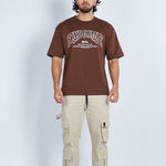 Camiseta oversize estampada