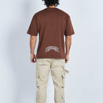 Camiseta oversize estampada