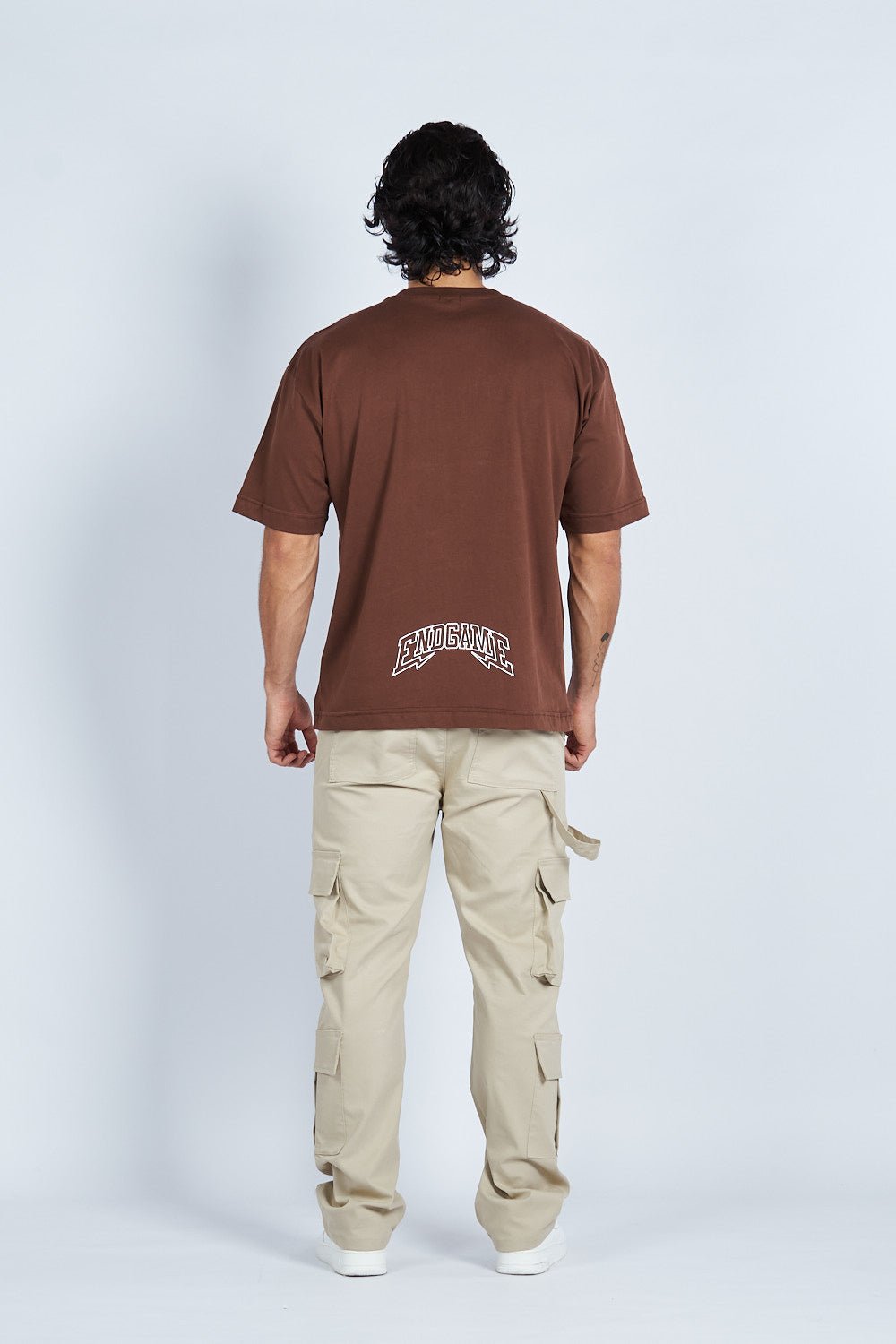 Camiseta oversize estampada