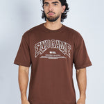 Camiseta oversize estampada