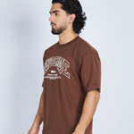 Camiseta oversize estampada