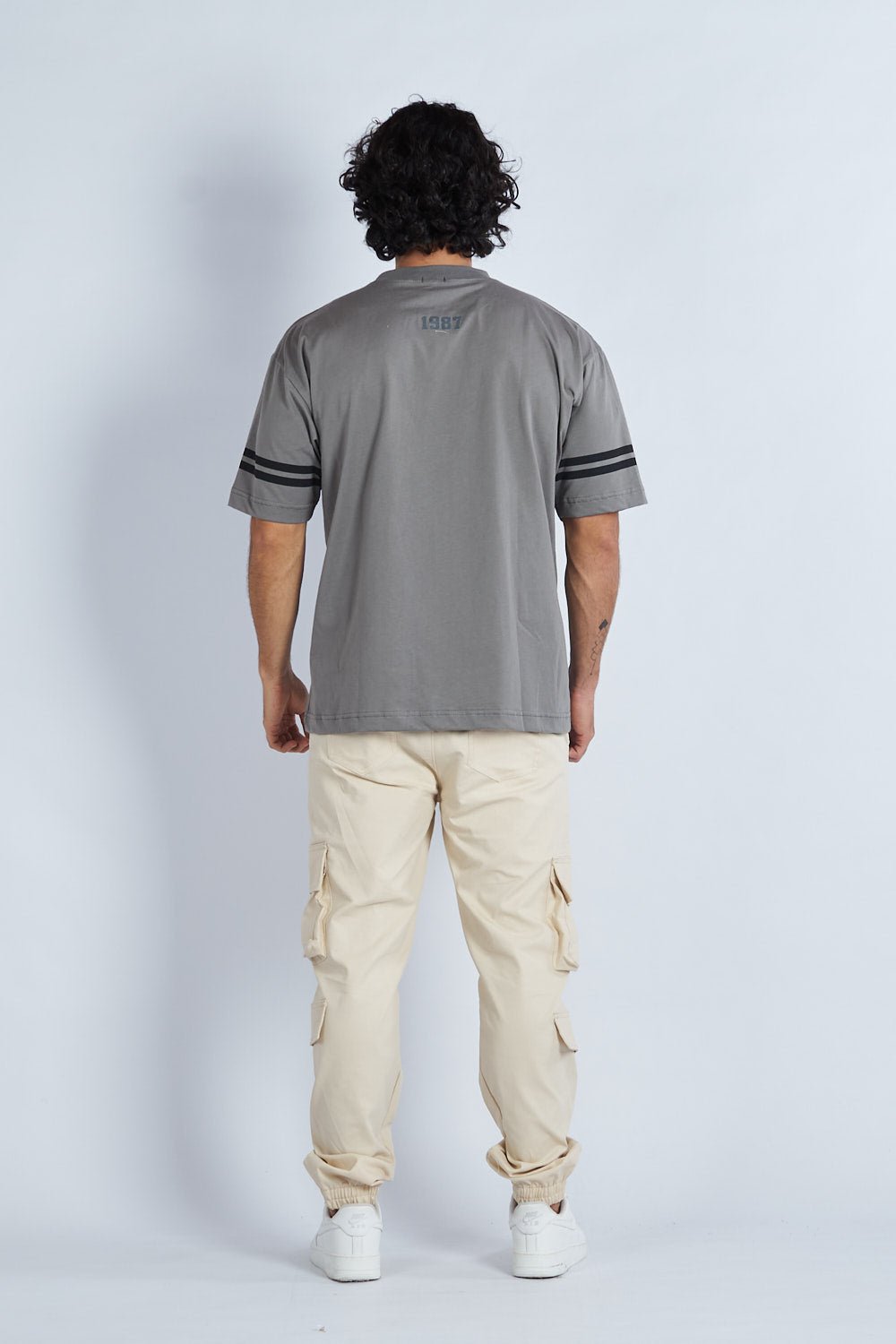 Camiseta oversize estampada CHD Gris | DROP 03 |