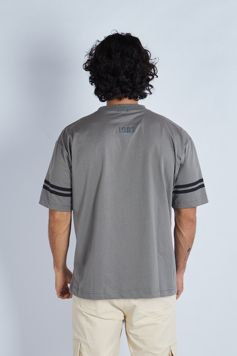 Camiseta oversize estampada CHD Gris | DROP 03 |