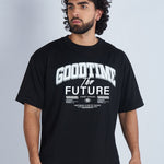 Camiseta oversize estampada Good Time Negro| DROP 03 |
