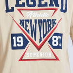 Camiseta oversize estampada Legend Beige | DROP 03 |