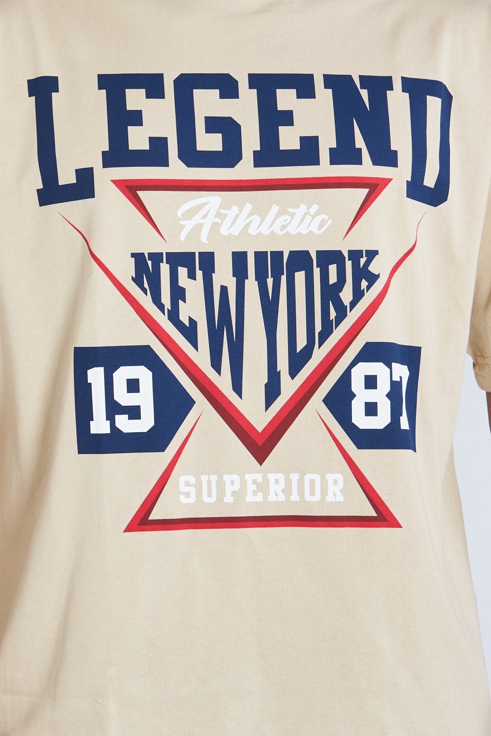 Camiseta oversize estampada Legend Beige | DROP 03 |