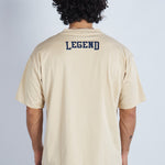 Camiseta oversize estampada Legend Beige | DROP 03 |