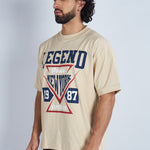 Camiseta oversize estampada Legend Beige | DROP 03 |