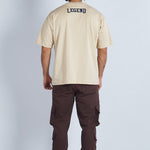 Camiseta oversize estampada Legend Beige | DROP 03 |