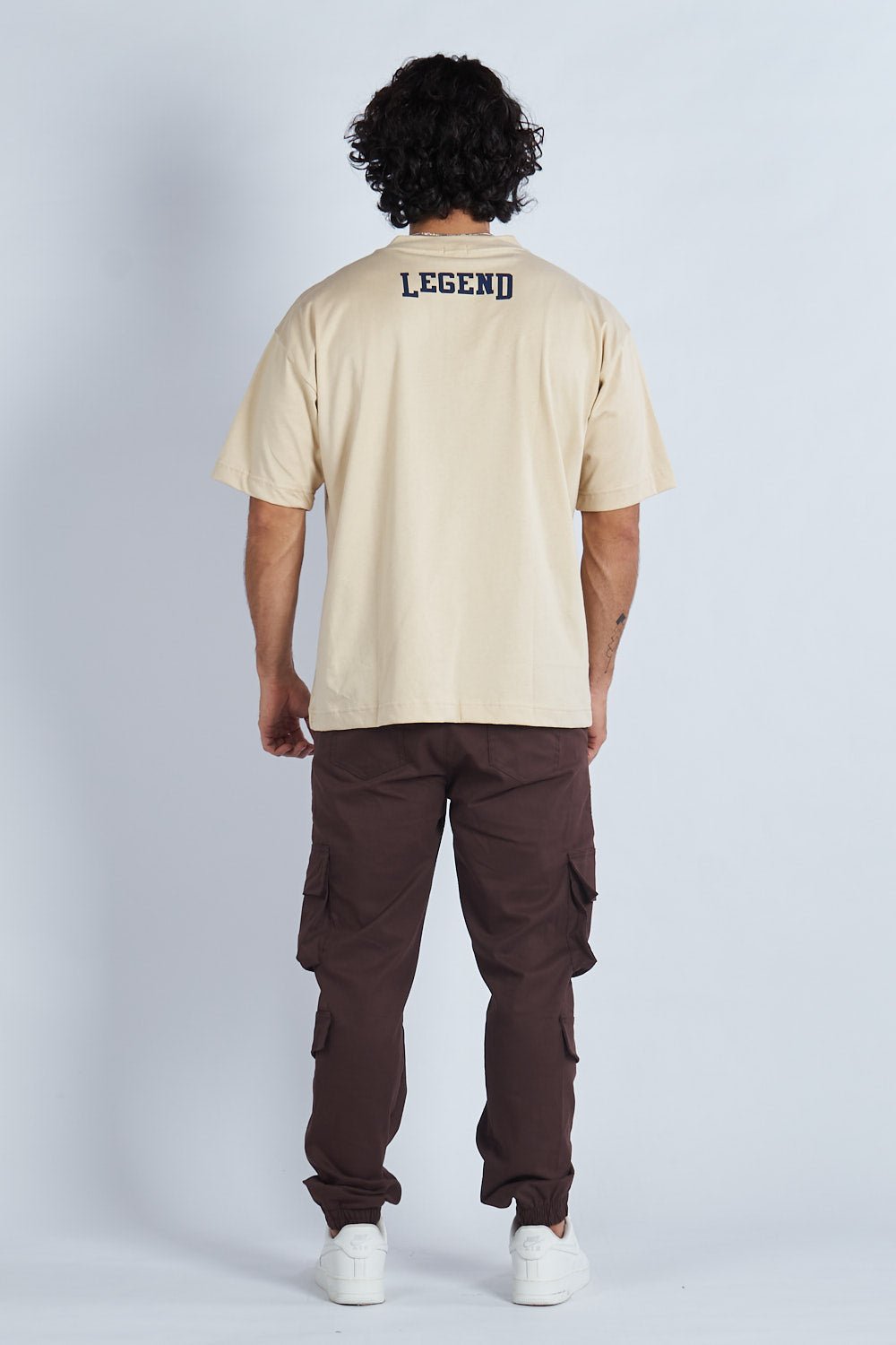Camiseta oversize estampada Legend Beige | DROP 03 |