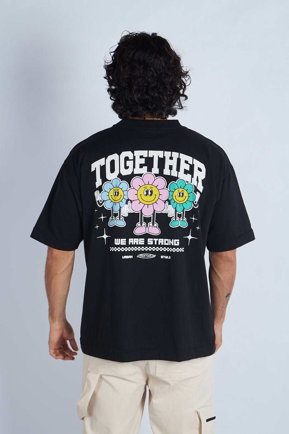 Camiseta oversize estampada Negro | DROP 03 |
