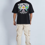 Camiseta oversize estampada Negro | DROP 03 |