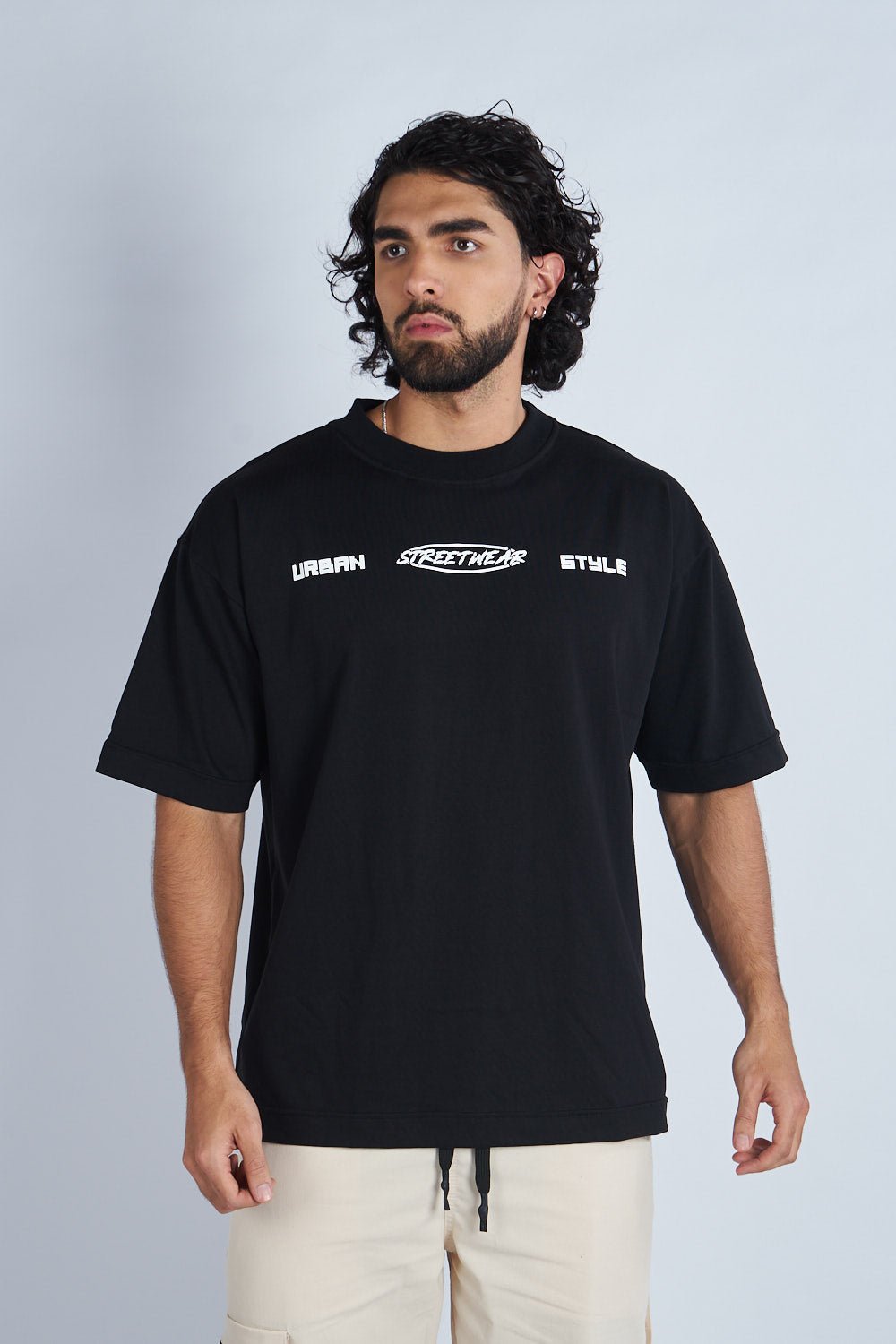 Camiseta oversize estampada Negro | DROP 03 |