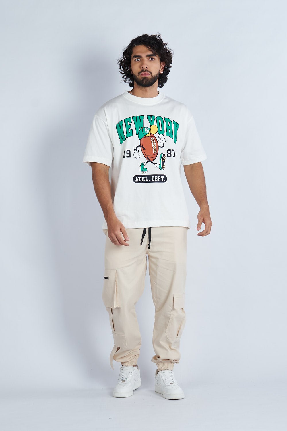 Camiseta oversize estampada New York Blanco | DROP 03 |