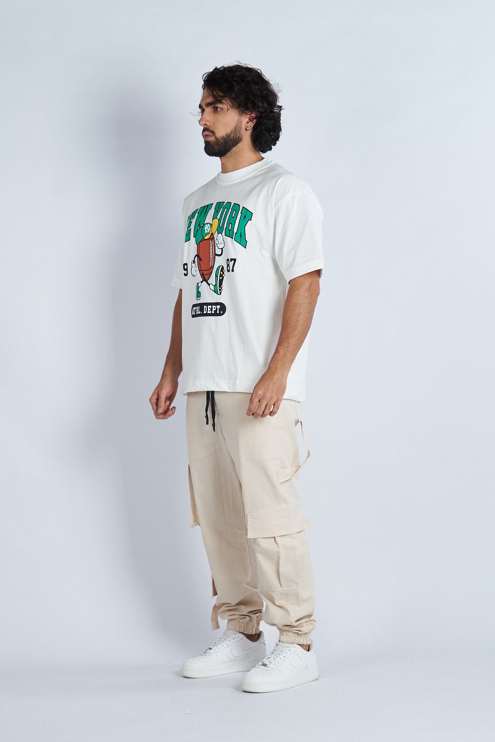 Camiseta oversize estampada New York Blanco | DROP 03 |