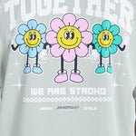 Camiseta oversize estampada Together Gris V | DROP 03 |