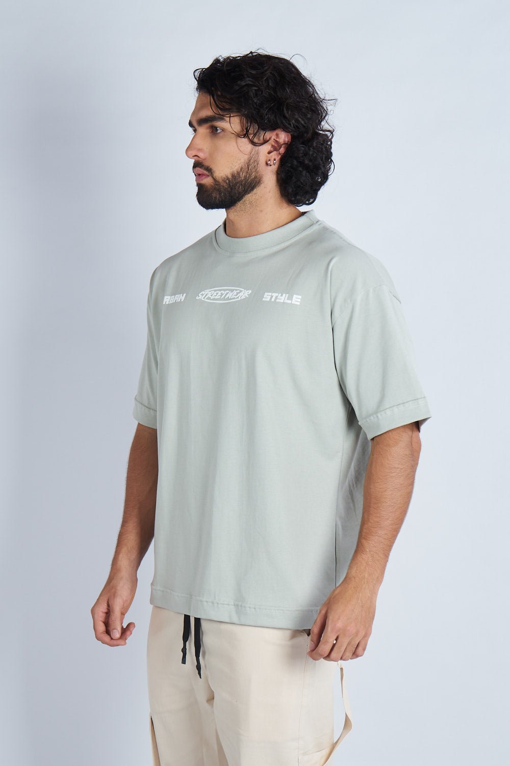 Camiseta oversize estampada Together Gris V | DROP 03 |