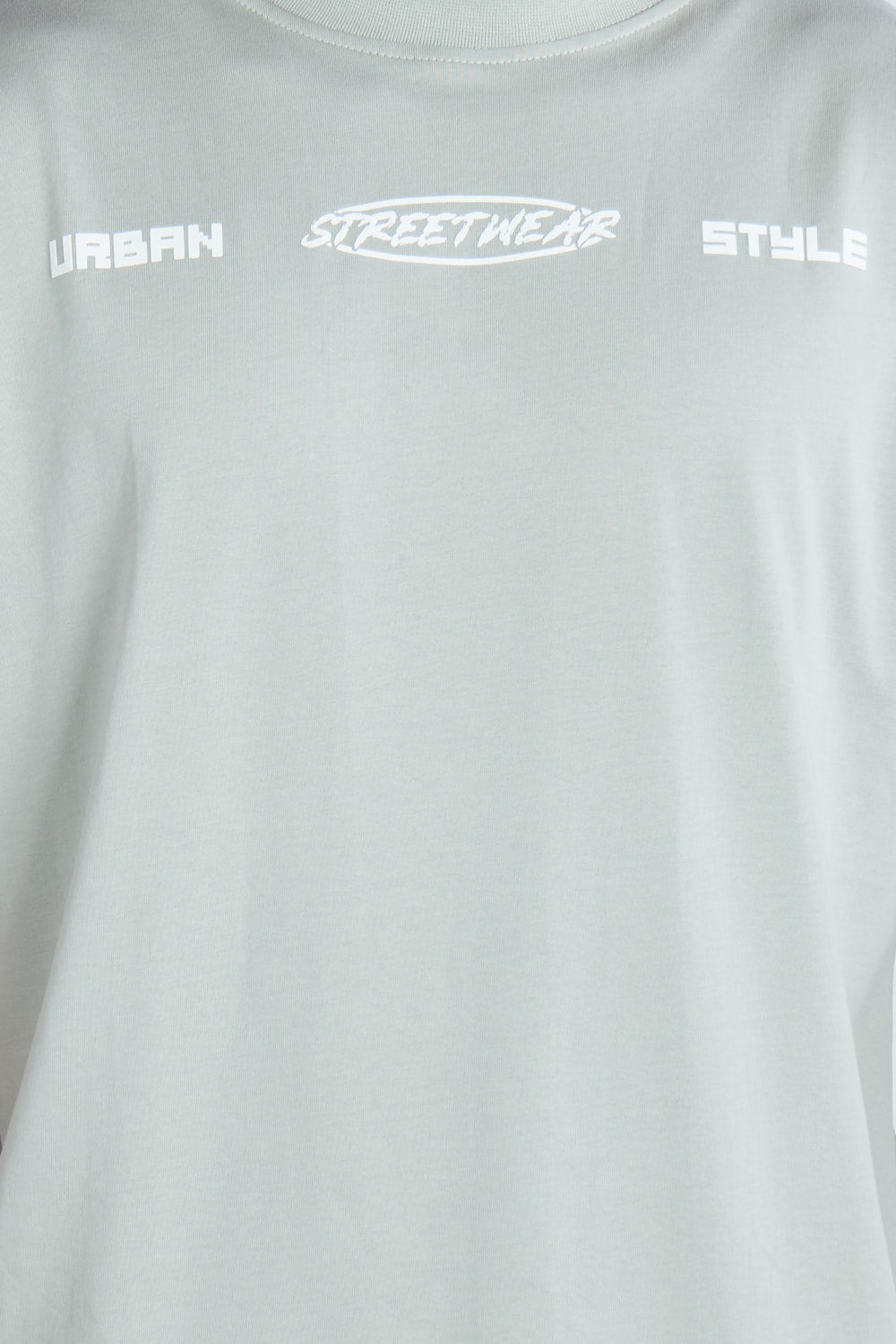 Camiseta oversize estampada Together Gris V | DROP 03 |